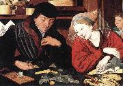 Marinus van Reymerswaele The money changer and his wife oil painting reproduction